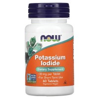 Калий Йодид NOW Foods Potassium Iodide 30 мг, 60 таблеток