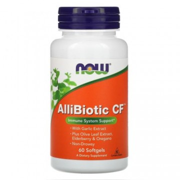 Аллибиотик NOW Foods Allibiotic, 60 гелевых капсул