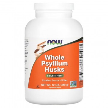 Клетчатка из подорожника NOW Psyllium Husk Whole 340 грамм