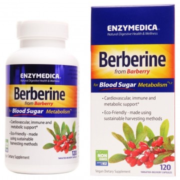 Berberine from Barberry (берберин из барбариса) 120 капсул Enzymedica