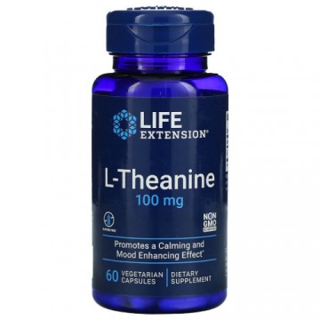 L-теанин Life Extension L-Theanine 100 mg, 60 растительных капсул