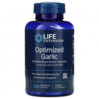 Экстракт чеснока Life Extension Optimized Garlic, 200 растительных капсул