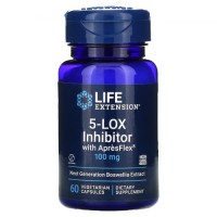 Экстракт босвеллии Life Extension 5-LOX Inhibitor with ApresFlex 100 мг, 60 растительных капсул