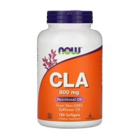 CLA 800 мг (конъюгированная линолевая кислота) 180 гелевых капсул NOW Foods