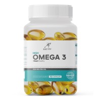High Omega-3 (омега-3, жирные кислоты, рыбий жир) 90 гелевых капсул JUST FIT