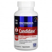 Candidase (ферменты для нормализации кишечной флоры) 120 растительные капсулы ENZYMEDICA