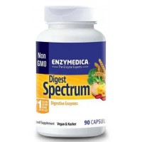 Digest Spectrum (пищеварительные ферменты, энзимы) 90 растительных капсул ENZYMEDICA