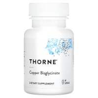 Бисглицинат меди, Thorne Copper Bisglycinate, 60 капсул