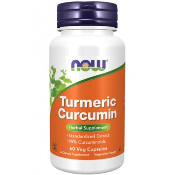Turmeric Curcumin (Экстракт корня куркумы), 665 мг, 60 растительных капсул NOW Foods