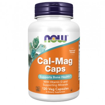 Cal-Mag Caps with minerals + D3 (кальций, магний, витамин D) 240 капсул NOW Foods