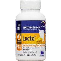 Lacto (лактаза, пищеварительные ферменты) 90 растительных капсул Enzymedica