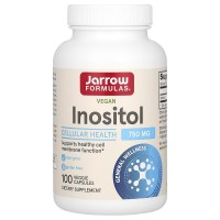 Inositol ( инозитол) 750 мг, 100 растительных капсул, Jarrow Formulas