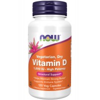 Vitamin D3 1000 МЕ (витамин D) 120 вег. капсул NOW Foods