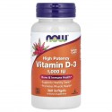 Vitamin D3 1000 МЕ (витамин D) 360 мяг. капсул NOW Foods