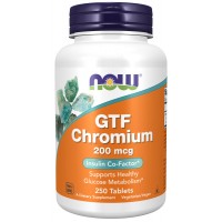 GTF CHROMIUM 200 мкг (хром) 250 таблеток NOW Foods