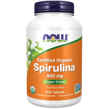 Organic Spirulina 500 мг (спирулина) 500 табл. NOW Foods