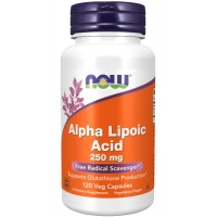 Alpha Lipoic Acid 250 мг (Альфа-липоевая кислота) 120 вег. капсул NOW