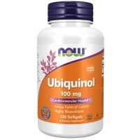 Ubiquinol 100 мг (Убихинол) 120 капсул Now Foods