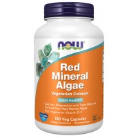 Red mineral algae (комплекс для костей) 180 вег. капсул Now Foods