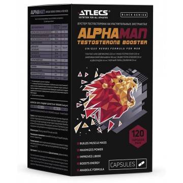 Alpha Man (бустер тестостерона) 120 капсул Atlecs