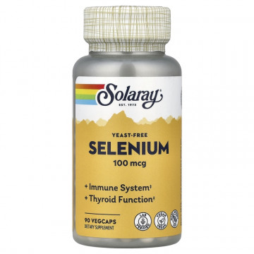 Selenium (Селен) 100 mcg 90 растительных капсул Solaray