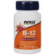 B-12 2000 мкг (витамин B-12) 100 леденцов NOW Foods