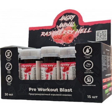 Pre Workout Blast (предтренировочный комплекс) 30мл Angry Animal
