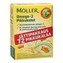 Moller Omega-3 Pikkupalat 72 вкусовые капсулы рыбки