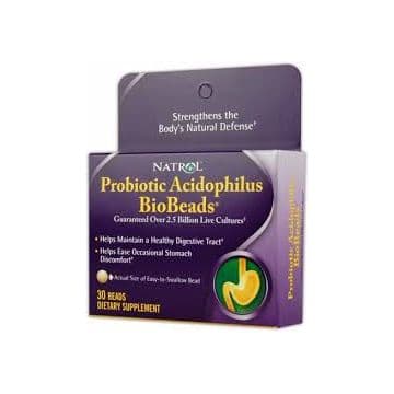 Probiotic Acidophilus BioBeads™  30 подушечек в блистере Natrol