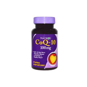CoQ-10 100mg 30 гелевых капсул Natrol