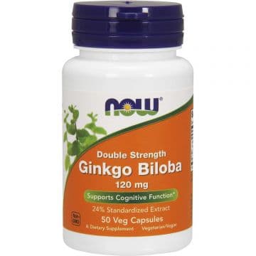 GINKGO BILOBA 120 мг 50 вег. капс. NOW Foods