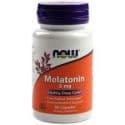 Melatonin 3 мг (мелатонин) 60 растительных капсул NOW