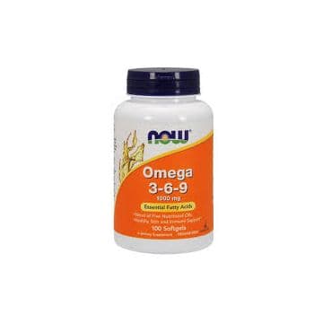 Omega 3-6-9 1000 мг (омега, рыбий жир) 100 капсул NOW Foods