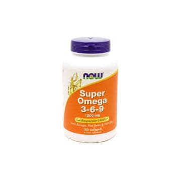Super Omega 3-6-9 (омега, рыбий жир) 1200 мг 90 капсул NOW