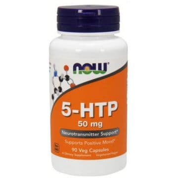 5-HTP 50 мг (5-Гидрокситриптофан) 90 растительных капсул Now Foods