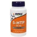 5-HTP 50 мг (5-Гидрокситриптофан) 90 растительных капсул Now Foods