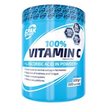 Vitamin C (100% Аскорбиновая кислота) 500 г 6Pak Nutrition