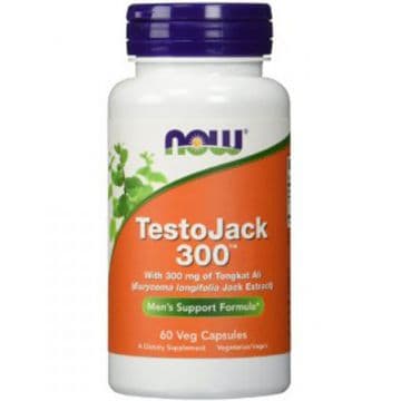 TestoJack 300 (тестобустер) 60 капсул NOW Foods
