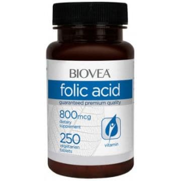 Folic Acid 800mcg 250 табл. BIOVEA
