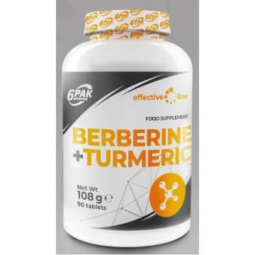 Berberine + Turmeric 90 табл. 6Pak Nutrition
