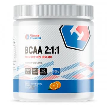 100% BCAA 2:1:1 PREMIUM (БЦАА, аминокислоты) 500 г FitnessFormula