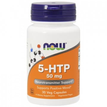 5-HTP 50 мг (5-Гидрокситриптофан) 30 растительных капсул Now Foods