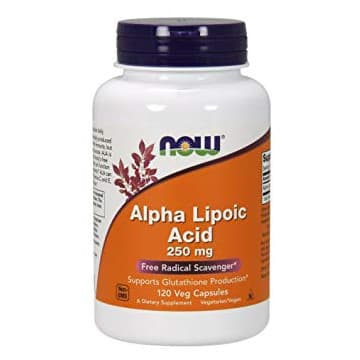 Alpha Lipoic Acid 250 мг (АЛЬФА-ЛИПОЕВАЯ КИСЛОТА) 120 вег. капсул NOW