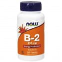 B-2 100 мг (витамин B-2) 100 капсул NOW Foods