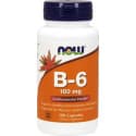 B-6 100 мг (витамин B-6) 100 капсул NOW Foods