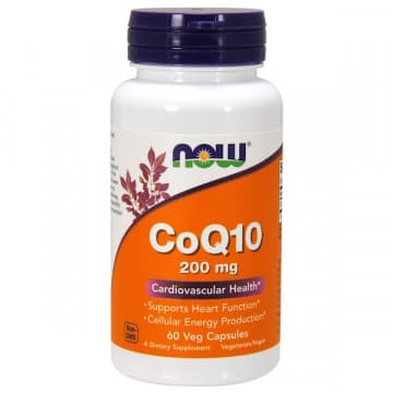 CoQ10 200 мг (коэнзим Q10, Ку10) 60 растительных капсул NOW Foods