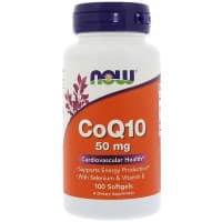 CoQ10 50 мг + VIT E 100 капс. NOW Foods