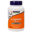 L-Lysine 500 мг (лизин) 100 растительных капсул NOW Foods