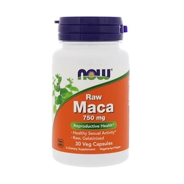 Maca 750 мг RAW (мака) 30 растительных капсул NOW Foods