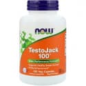 TestoJack 100 (тестобустер) 120 растительных капсул NOW Foods